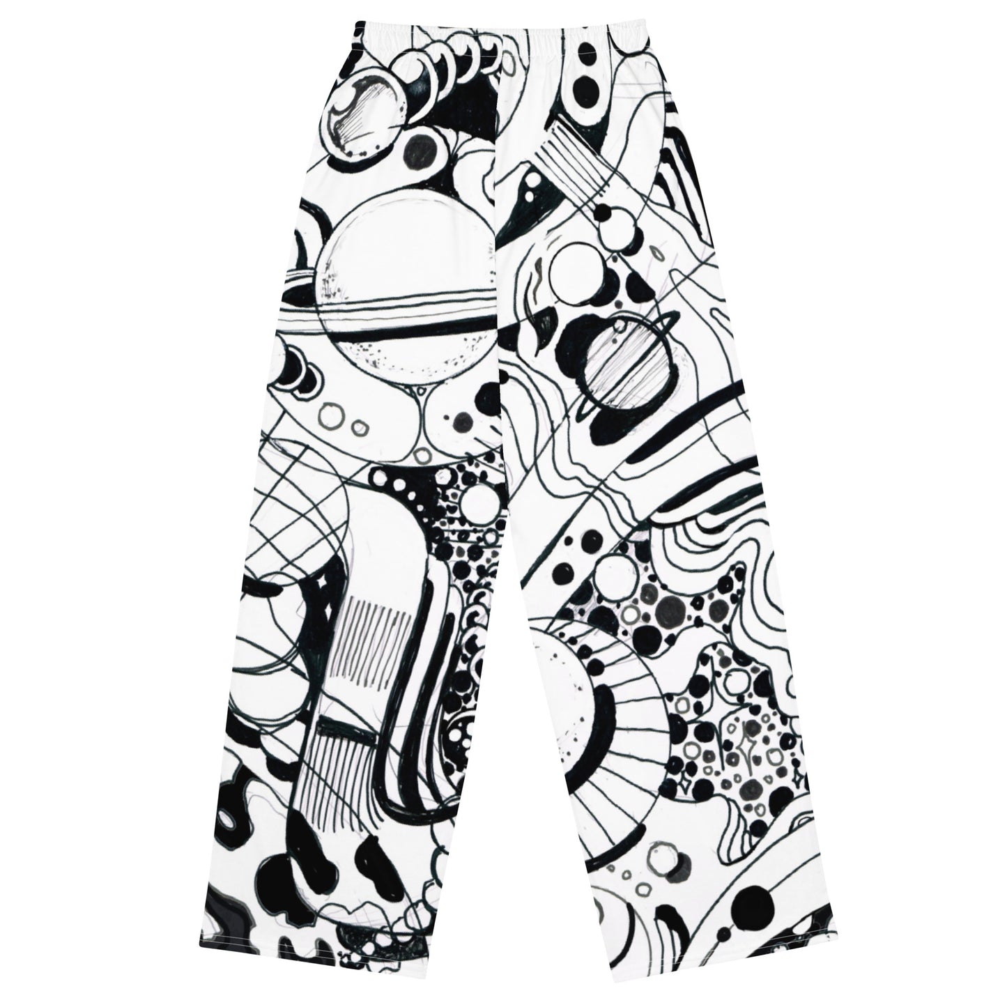 All-over print unisex wide-leg pants